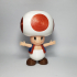 Toad from Mario games - Multi-color print image