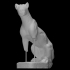 Funerary statue of a feline image