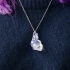 Low poly heart necklace image