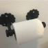 Flower design toilet paper holder image