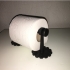 Flower design toilet paper holder image