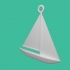 Simple Sailboat Pendant image