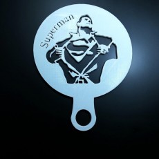 Picture of print of Coffee Stencil - Superman