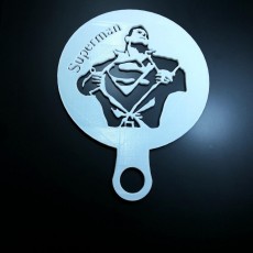 Picture of print of Coffee Stencil - Superman