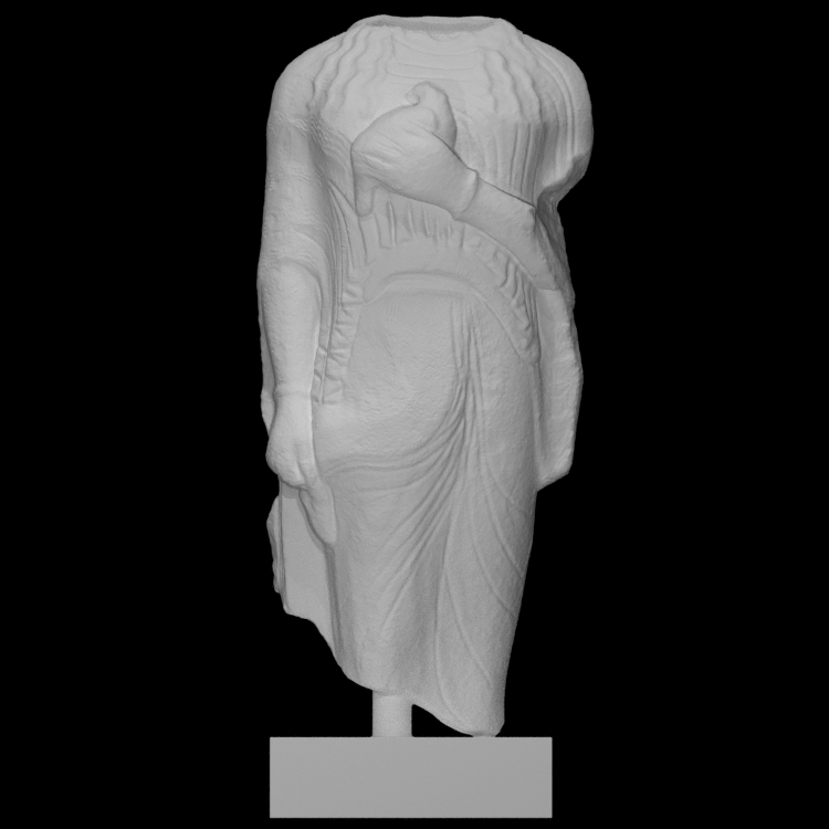 Statue of a Woman with a Rock Partridge as Votive Offering