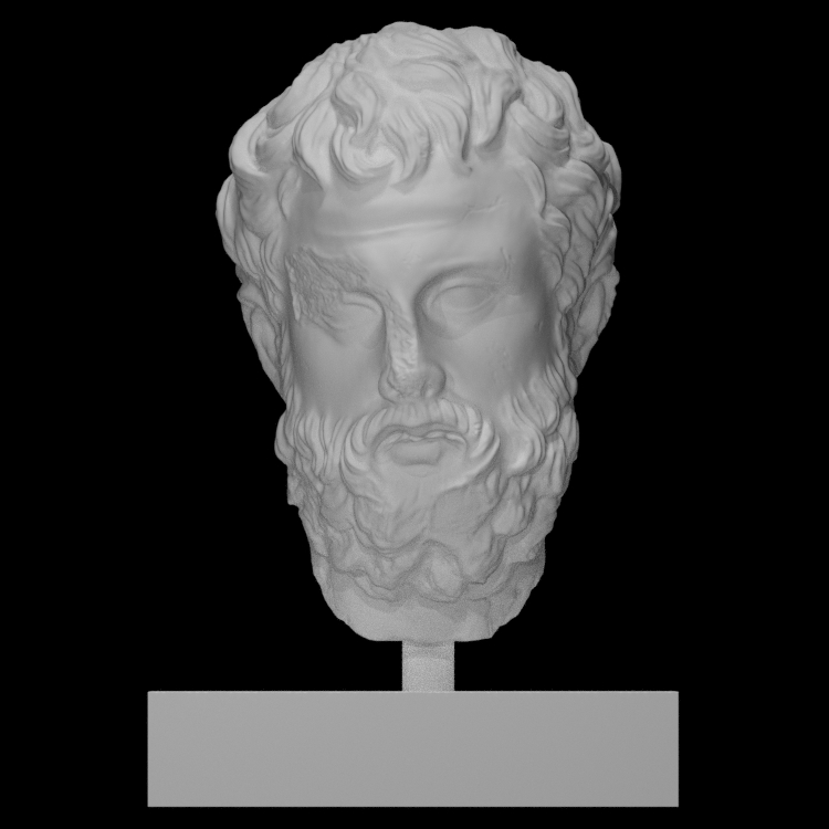 Head from the Funerary Monument of an Athenian Officer