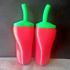 Chili Pepper Maracas print image