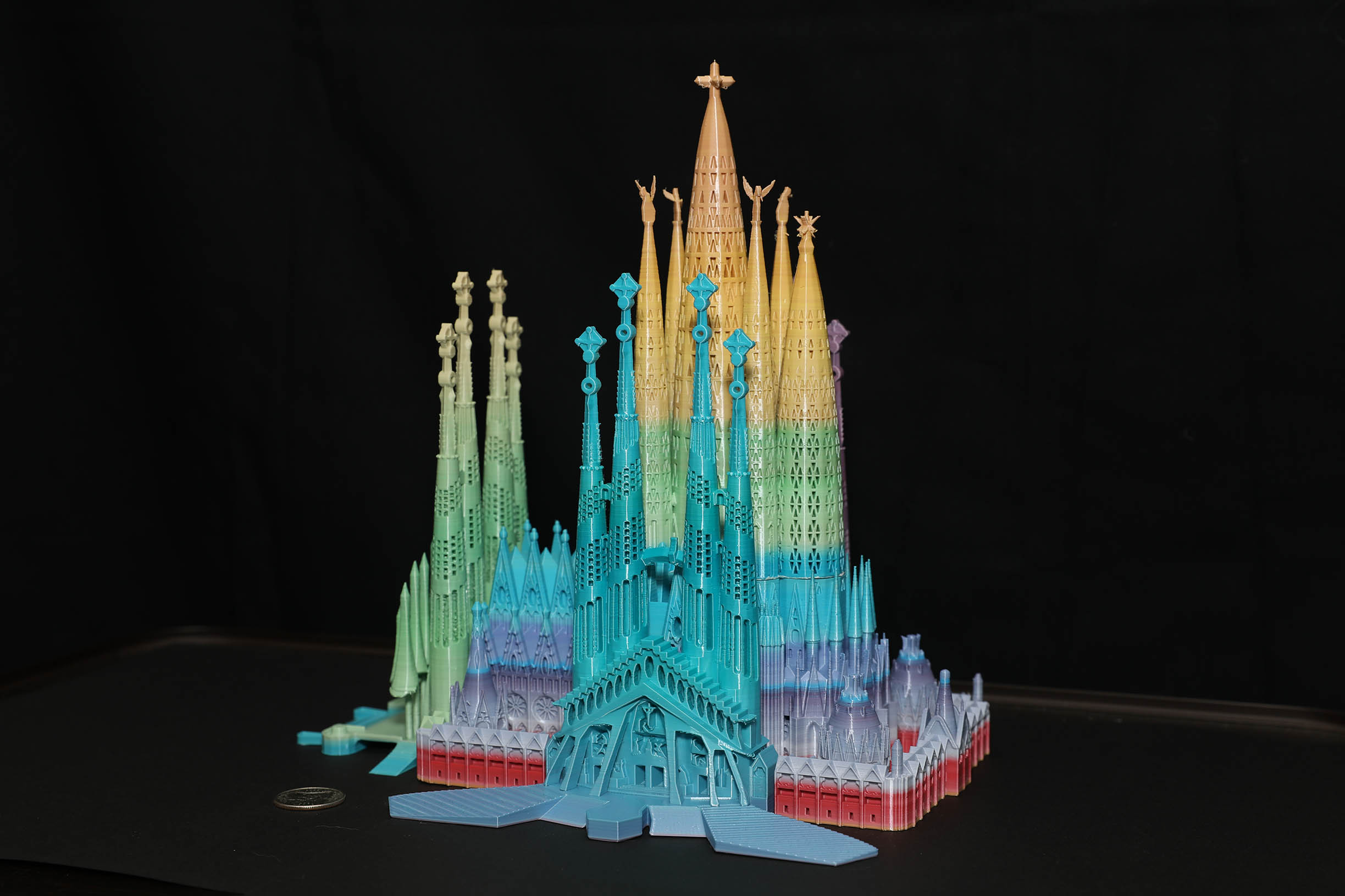 Sagrada Familia 3D Paper Model Architecture PDF 3D ! 2x1: 1 in OMAGGIO 459 pcs 