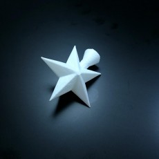 Picture of print of Christmas tree star