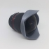 Sun visor for fish eye lens image