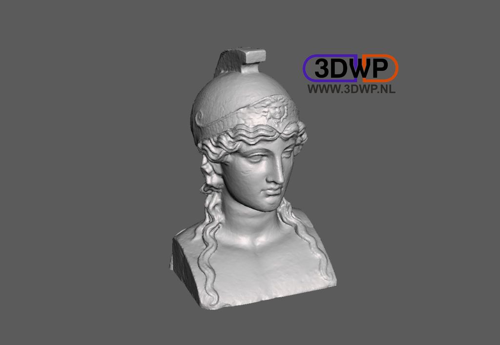 Athena Bust 3D Scan