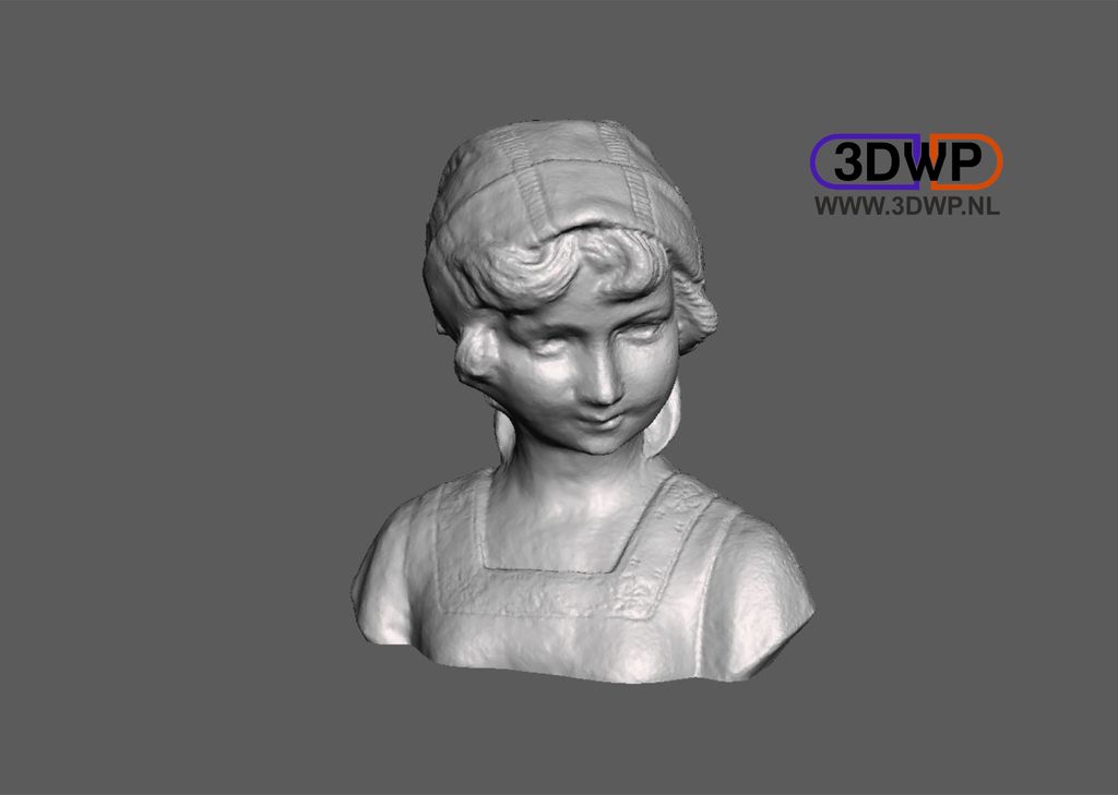 Dutch Girl Bust 3D Scan