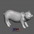 Pig Sculpture 3D Scan image