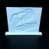 T-Rex Skull Lithophane With Stand image