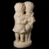 Boy And Girl Statue 3D Scan print image