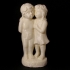 Boy And Girl Statue 3D Scan print image
