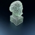 Einstein Bust (Voronoi Style) print image