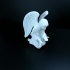 Contemplating Angel Sculpture (Statue 3D Scan) image