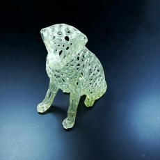Picture of print of Labrador Sculpture Pattern (Voronoi Style)