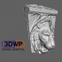 Lion Sculpture 3D Scan (Wall Hanger) image