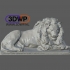 Iron Lion Statue 3D Scan image