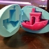 Benchy in an  Easter Egg print image