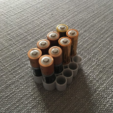 Picture of print of AA & AAA Battery Organizer.