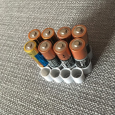 Picture of print of AA & AAA Battery Organizer.