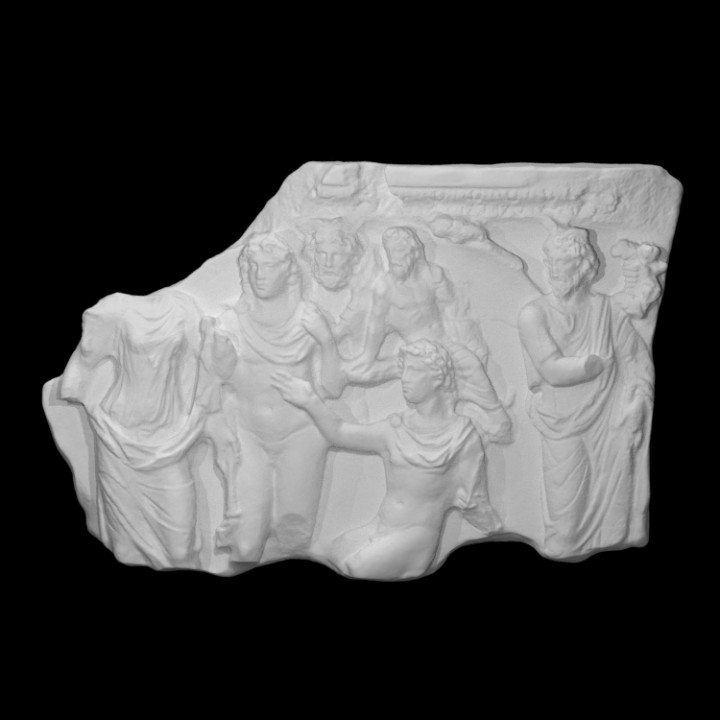 Sarcophagus Gragment: Endymion receives the Moon Goddess Selene
