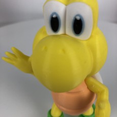 Picture of print of Koopa troopa green (Greeting pose) from Mario games - Multi-color