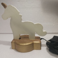 Picture of print of Unicorn Lamp
