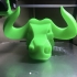 Bull head print image