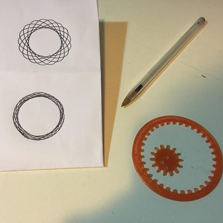 Spirograph - drawing machine Toy - fast/simple One print