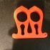 2 finger self defense tool keychain (knuckle duster) print image