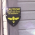 Caution Honeybee sign image