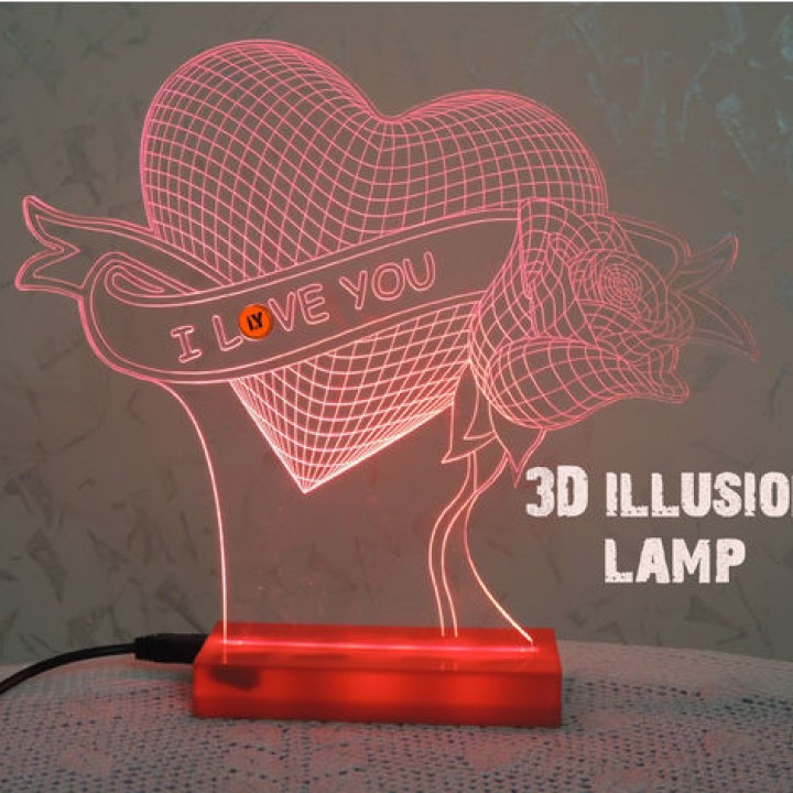 3D Lamp - illusion
