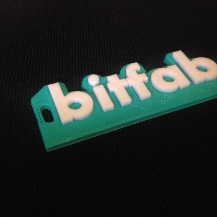 Bitfab keychain logo