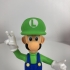 Luigi from Mario games - Multi-color print image