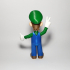 Luigi from Mario games - Multi-color print image