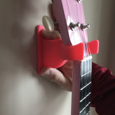 Picture of print of "Smooth Mount" - Ukulele/Guitar wall hook
