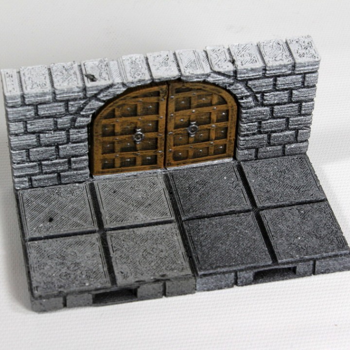 OpenLOCK Cut-Stone Arched Doors