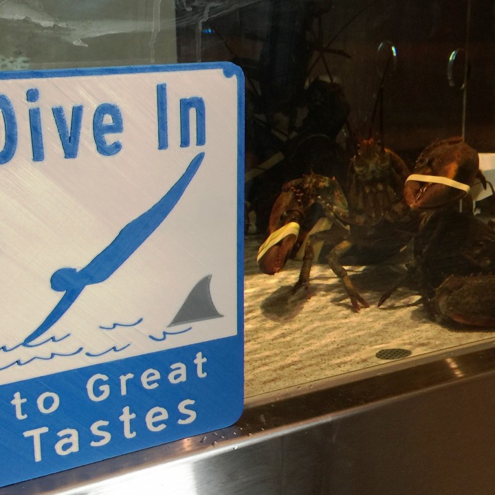 Dive In Sign