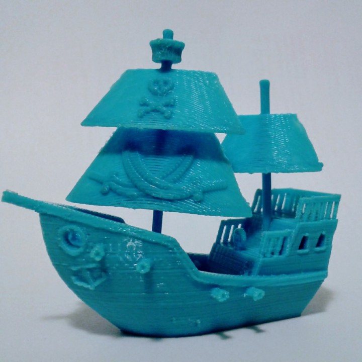Shiver Me Timbers Benchy With Adjustable Sails.