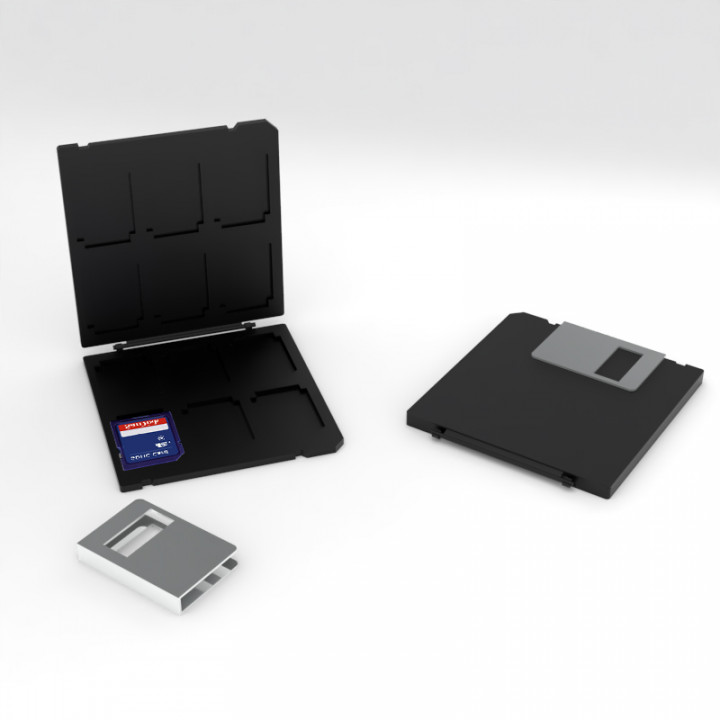 floppy disk SD card holder