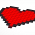 Heart pixel art image