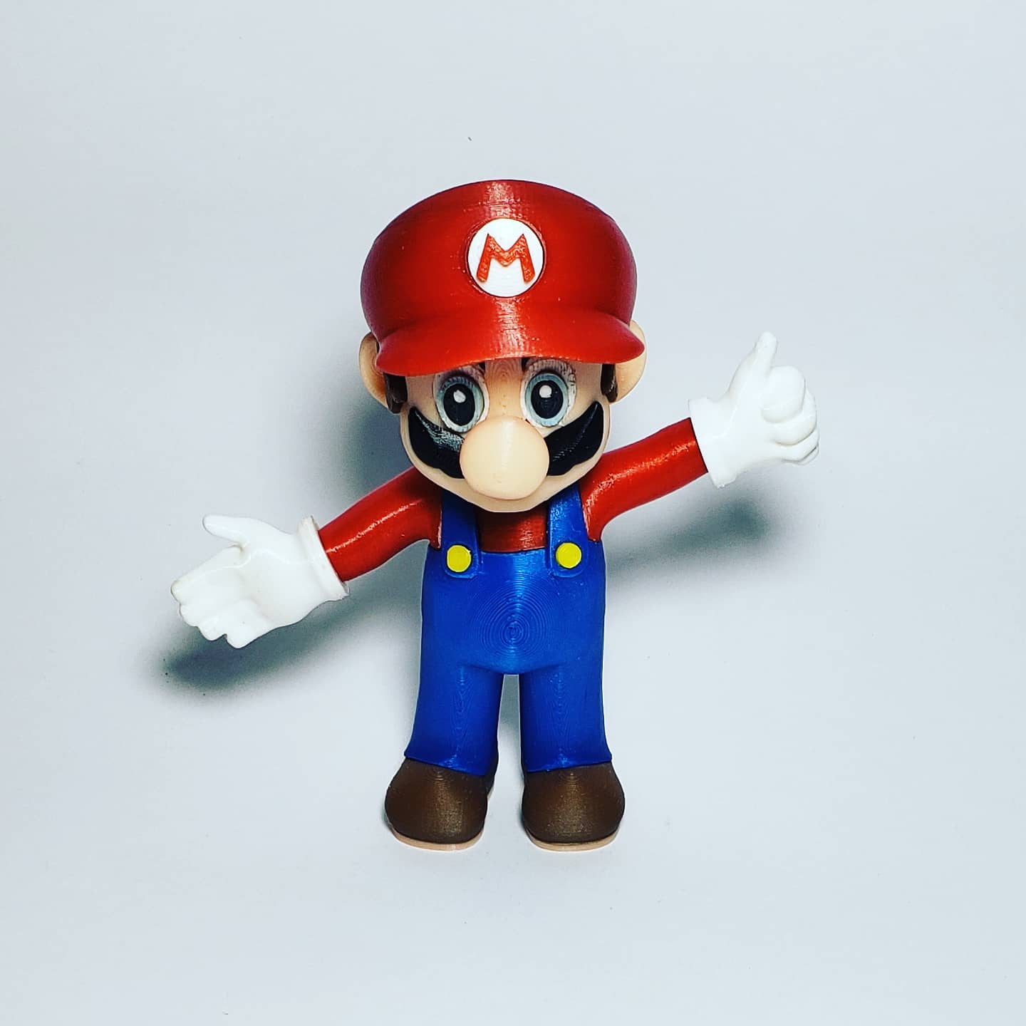 3D Printable Mario from Mario games - Multi-color by Bruno Pitanga Maia