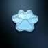 Dog Paw Cookie Cutter print image