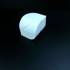 Picture of print of d3 Dice; A three sided die!
