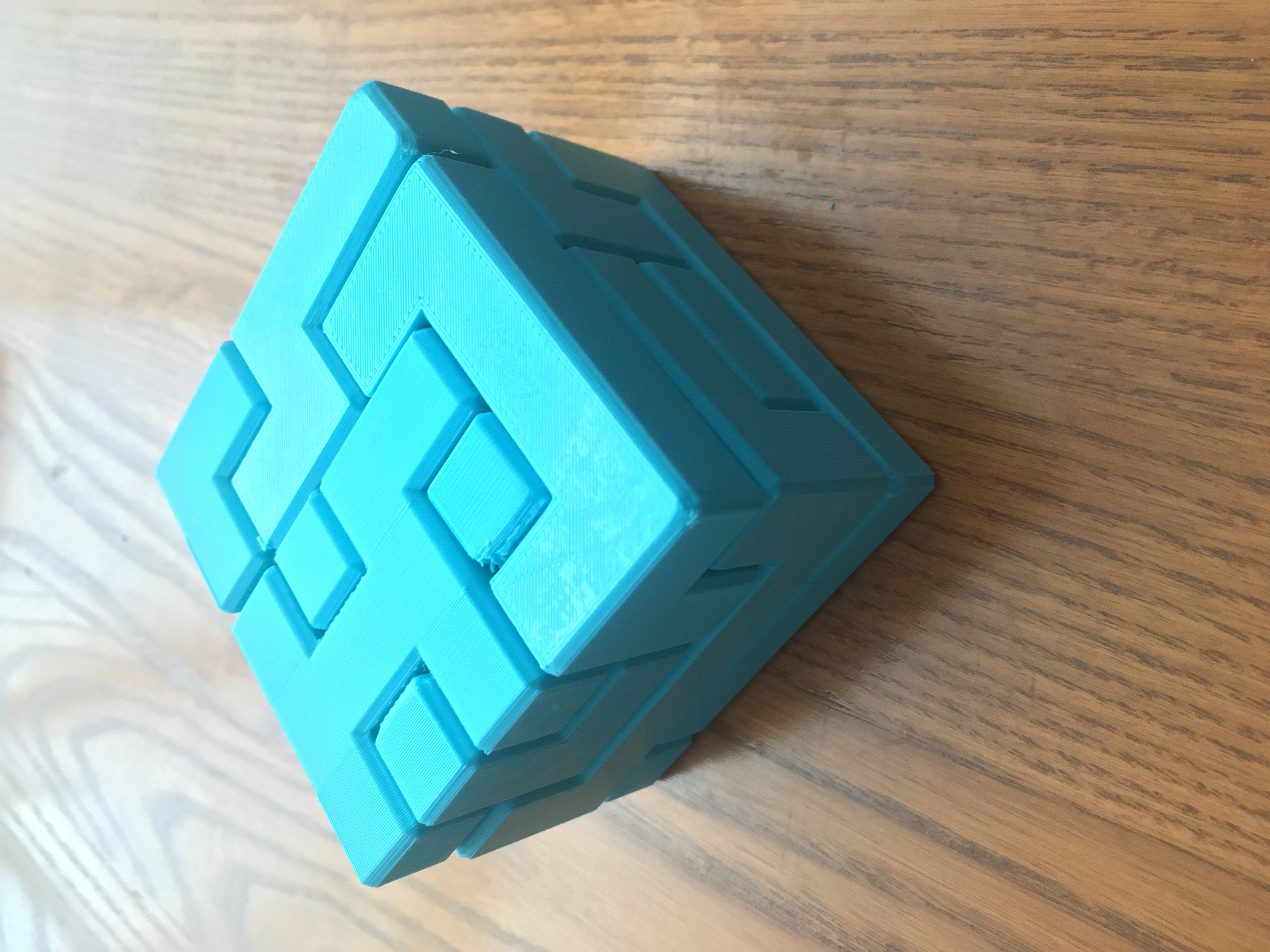 3D Printable Extremely difficult 5x5x4 puzzle cube by MVH