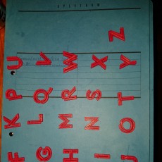 Picture of print of Alphabet "36 Days of Type"